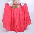 thumbnail image 1 of Flax 8m Tribal Skirt Tribal Dance Skirt Belly Dance Skirt Gypsy Skirt Big Swing Skirt Bohemia Skirt with Coins Hip Scarf,watermelonred, 1 of 5