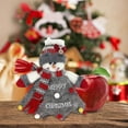 thumbnail image 1 of Flax Christmas Dolls Apple Bags Zipper Reusable 2026 New Chritmas Eva Santa Snowman Snowflake Deer Shaped Apple Candy Bags Bulk Storages For Chritmas Party Decor(Snowman), 1 of 4