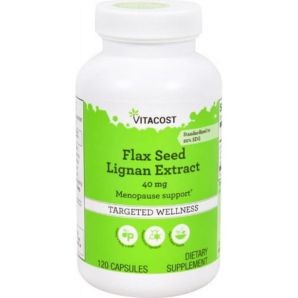 Flax Seed Lignan Extract 40 Mg120 Capsules