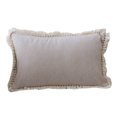 thumbnail image 1 of Flax pillow cover-office waist pillow cover-bedside cushion cover - beige, 1 of 5