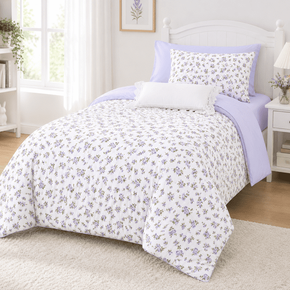 - Flcomforter Set With Sheets Coquettetagecore Aesthetic Flower Shabby ...