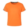 thumbnail image 1 of Fldy Kids Boys Quick-Dry Sports T-Shirt Gym Workout Short Sleeve Shirt Basketball Running Tee Orange 150, 1 of 4