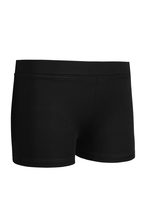 Kids Girls Boy Cut Ballet Gymnastics Shorts Gym Workout Boyshorts Activewear Dancewear Black 8