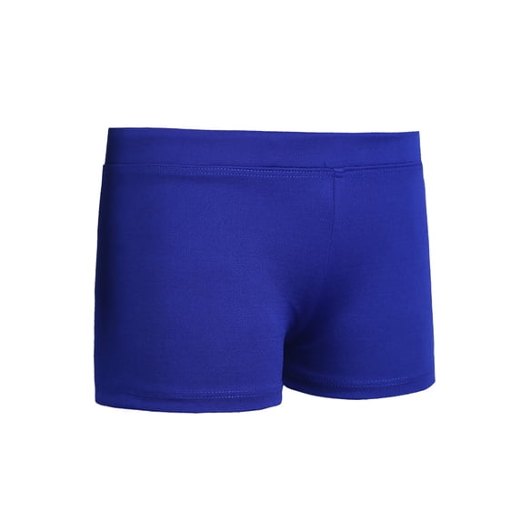 Fldy Kids Girls Boy Cut Ballet Gymnastics Shorts Gym Workout Boyshorts Activewear Dancewear Blue 14
