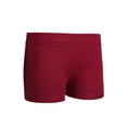 thumbnail image 1 of Fldy Kids Girls Boy Cut Ballet Gymnastics Shorts Gym Workout Boyshorts Activewear Dancewear Burgundy 6, 1 of 6