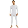 thumbnail image 1 of Fldy Men Long Sleeve Catsuit Bodysuit Zipper Front One-piece Jumpsuit Full Body Unitard Zentai Costume White Medium, 1 of 7