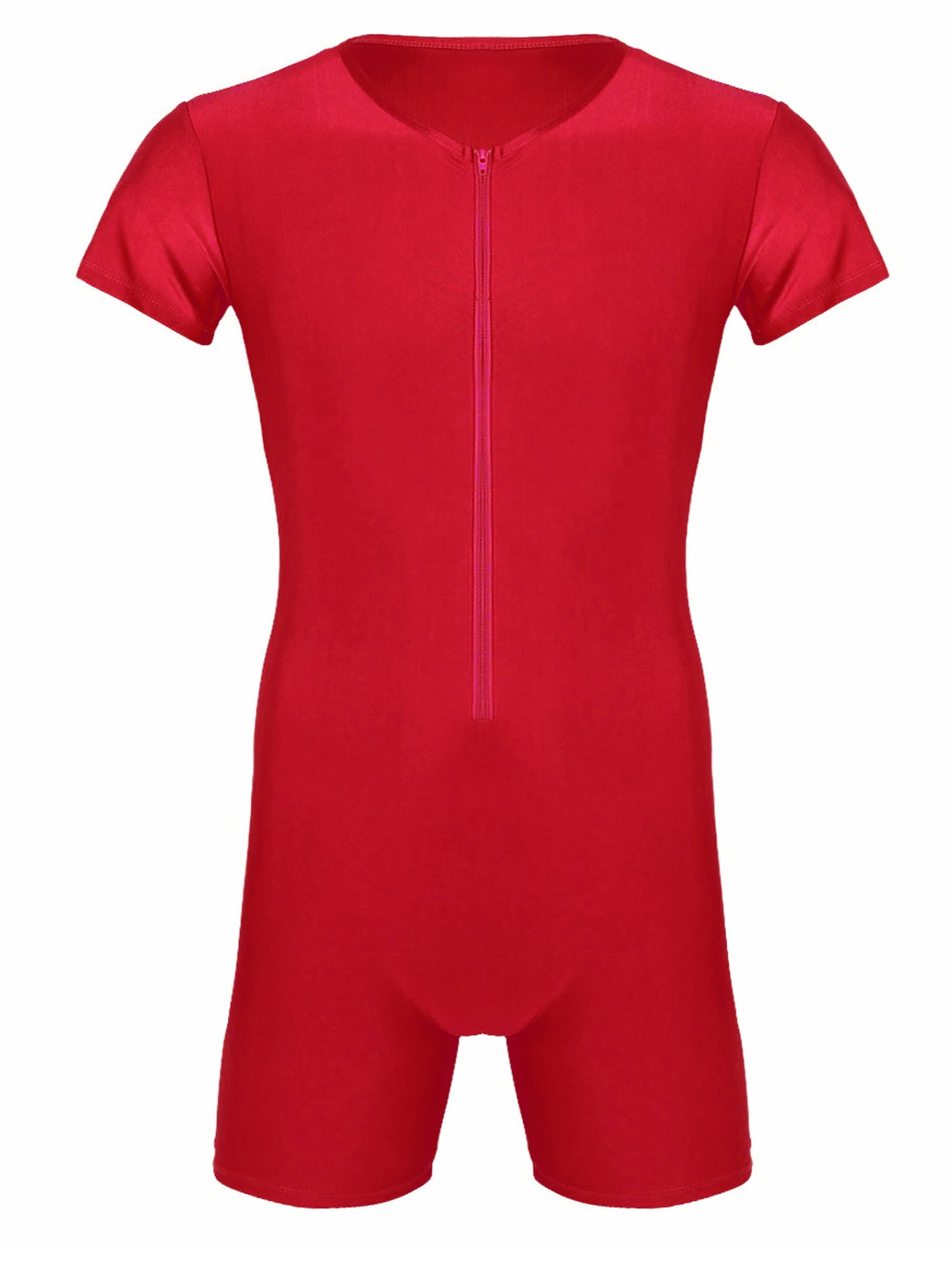 Men's Leotard Men's One Piece Sleeveless Short Jumpsuit Wrestling