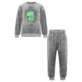 thumbnail image 1 of Fldy Toddler Boys Girls Warm Outfit Casual Sleepwear Long Sleeve Nightwear Loungewear 2 Piece Pajama Gray Dinosaur 80/S/6, 1 of 7