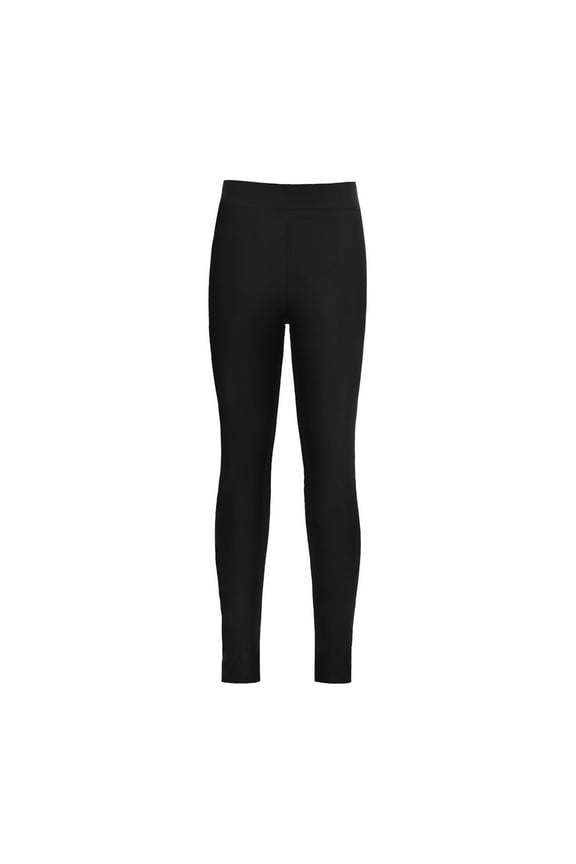 Youth Girls' Athletic Dance Leggings Kids Solid Compression Pants Running Active Yoga Tights Black 14