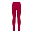 thumbnail image 1 of Fldy Youth Girls' Athletic Dance Leggings Kids Solid Compression Pants Running Active Yoga Tights Burgundy 8, 1 of 6