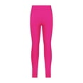 thumbnail image 1 of Fldy Youth Girls' Athletic Dance Leggings Kids Solid Compression Pants Running Active Yoga Tights Rose 10, 1 of 6