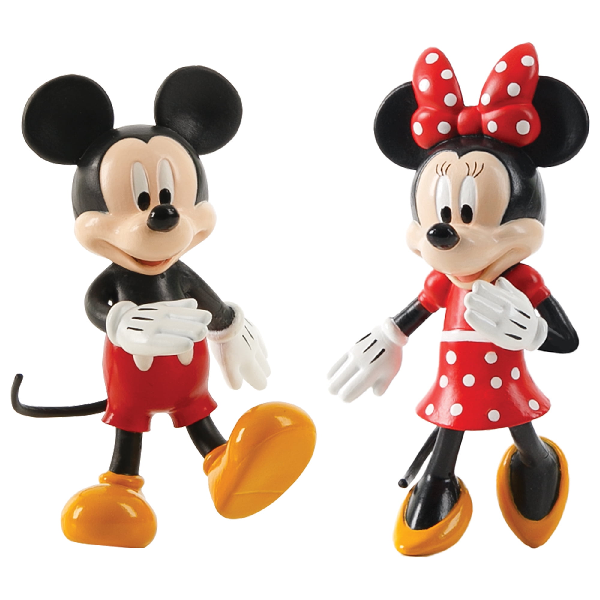 FleXfigs Mickey & Minnie Red and Black Articulated Action Figures