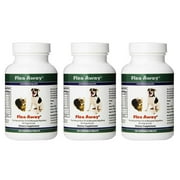 Flea Away All Natural Flea, Tick, and Mosquito Repellent for Dogs and Cats, 100 Chewable Tablets 3 Pack