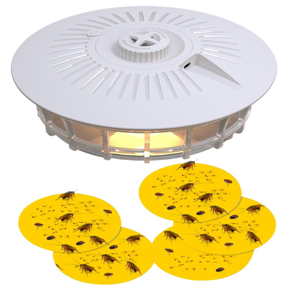 Flea Capture Trap Light Bulbs with 5 Sticky Pads Flea Killer Bed Bug