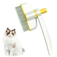thumbnail image 1 of Flea Comb for Cats Hair Remove with Release Button, Cat Comb for Long Haired Cats Loose Hair Steel Needle Comb, Self-Cleaning Pet Flea Comb Grooming for Dog and Cat(Yellow）, 1 of 8