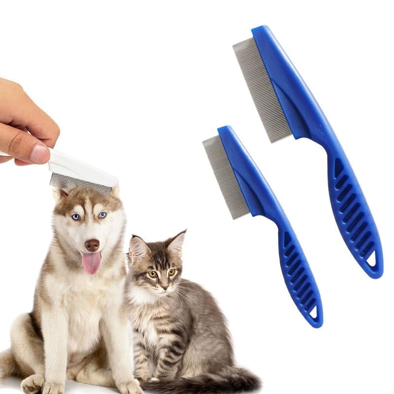 Flea Comb,Multifunctional Pet Hair Comb Flea And Tear Stain Removal