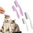 Flea Comb,Multifunctional Pet Hair Comb Flea And Tear Stain Removal