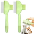 thumbnail image 1 of Flea Comb for Cats Dogs Brush for Shedding Pet Hair Removal Comb with Long & Short Stainless Steel Teeth for Deshedding, 1 of 5