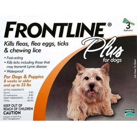 Flea Control Plus for 11-22 lbs. Dogs and Puppies - 1 Box of 3 Applicators