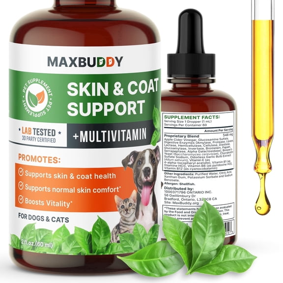 MaxBuddy Multivitamin Oral Drops for Dogs and Cats