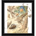 thumbnail image 1 of Flea hunting in ancient forest 28x30 Large Black Ornate Wood Framed Canvas Art by Theodor Severin Kittelsen, 1 of 2