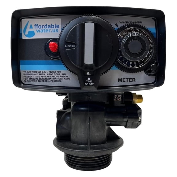 Fleck 5600 Analog Mechanical Metered Water Softener Replacement - On Demand Head with Paddlewheel Meter