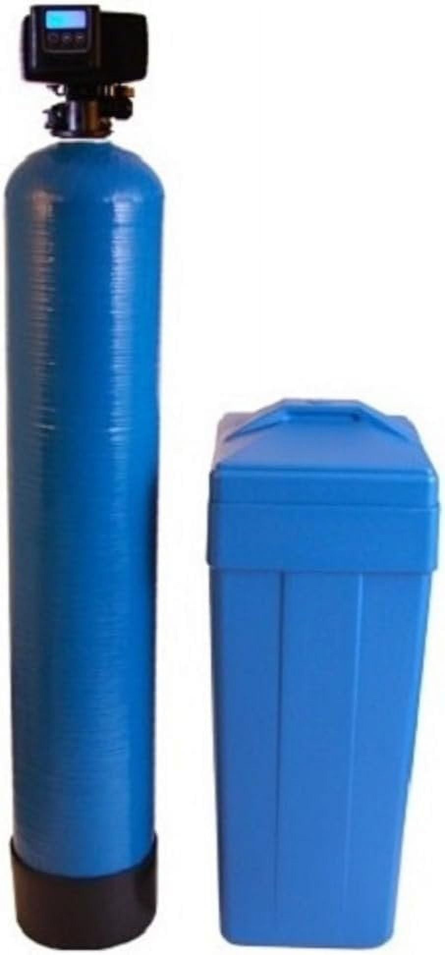 Fleck 5600sxt 5600 SXT Water Softener Ships Loaded with Resin in Tank for Easy Installation 32,000 Grains, Blue