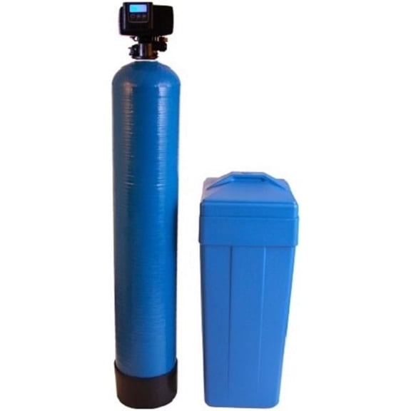 Fleck 5600sxt 5600 SXT Water Softener Ships Loaded with Resin in Tank 48,000 Grains, Blue