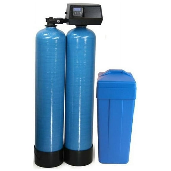 Fleck 9100 SXT On Demand Metered Twin Tank Water Softener 64,000 Grains Per Tank