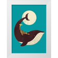 thumbnail image 1 of Fleck, Jay 11x14 White Modern Wood Framed Museum Art Print Titled - The Giraffe and The Whale, 1 of 4