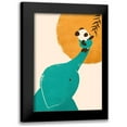 thumbnail image 1 of Fleck, Jay 14x18 Black Modern Framed Museum Art Print Titled - Pandaâ€™s Little Helper, 1 of 5