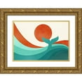 thumbnail image 1 of Fleck, Jay 18x14 Gold Ornate Wood Framed with Double Matting Museum Art Print Titled - Wave (Day), 1 of 4