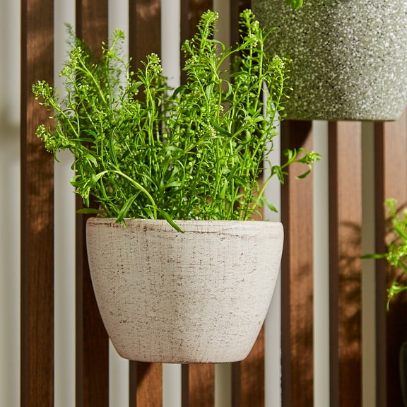 Fleckstone Railing Planter - Wall Planters for Outdoor Plants, Vertical Planter, Succulent Wall Planter, Flower Pots