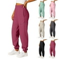 thumbnail image 1 of Fleece Active Tech Joggers for Men, Mens Sweatpants with Zipper Pockets Pink L, 1 of 8