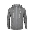 thumbnail image 1 of Fleece Adult Unisex Snow Heather French Terry Zip Hoodie, Graphite Snow Heather - Extra Small, 1 of 1