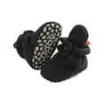 thumbnail image 1 of Fleece Baby Booties, Warm Cozy Baby Slippers, Stay On Sock Shoes, Easy to Put on, Unisex Baby Gifts, Soft Non-Slip Adjustable Newborn Boots for Boys and Girls Black 6-12 Months, 1 of 4