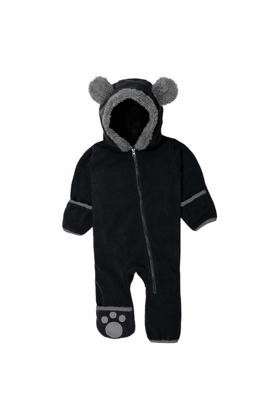 Fleece Baby Bunting Bodysuit Infant Kids Baby Fleece Jumpsuits One Piece Hooded Romper Outerwear Toddler Jacket