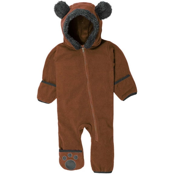 Fleece Baby Bunting Bodysuit Infant Kids Baby Fleece Jumpsuits One Piece Hooded Romper Outerwear Toddler Jacket