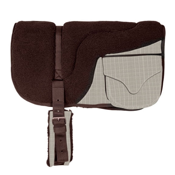KENSINGTON PROTECTIVE PRODUCTS Fleece Bareback Desert Sand Pad with Pockets (KPBB500)