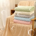 thumbnail image 1 of Fleece Bath Towel, Extra Large and Thick Velvet Soft Absorbent Wrap for Adults, Quick Drying Shower Towel with Three-dimensional Texture, Home and Outdoor Use, Topliu, 1 of 9