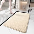 thumbnail image 1 of Fleece Bathroom Mat Non Slip, Super Absorbent Bath Rug for Door Entrance, Soft Memory Foam Floor Mat for Kitchen Toilet, Quick Dry Washable Carpet for Home, PVC Bottom Shower Mat for Safety, 1 of 6