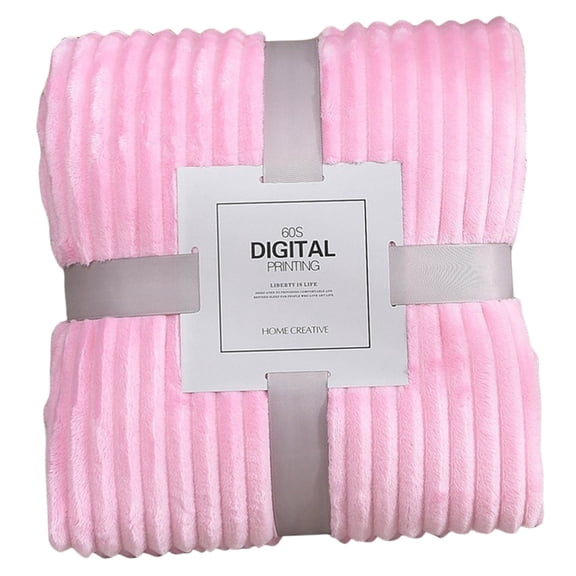 Fleece Bed Blanket Twin Size, Super Soft and Warm Blankets for Couch, Sofa and Bed Waffle Textured, Cozy, Fuzzy and Lightweight, 27.5"×39.3" inchs