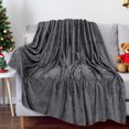 thumbnail image 1 of Fleece Bed Blankets Warm Throw Blankets, 1 Pack 40x50 Inch Double-Layer Soft Solid Color Machine-Washable Lightweight Sofa Cover, Camping Blanket, 1 of 6