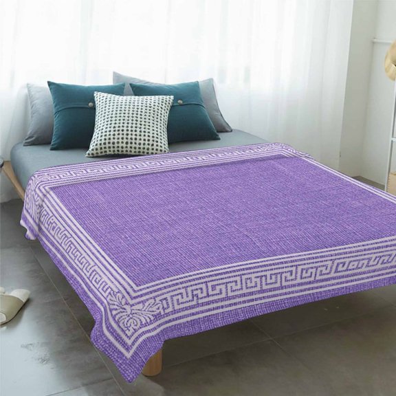 Fleece Blanket Abstract Key Texture Farm Burlap Blankets,Soft Cozy Warm Flannel Throw Blanket,Retro Inspired Twist Stripe Blanket for Bed Couch Sofa 60x80in