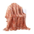 thumbnail image 1 of Fleece Blanket Acrylic, Blanket A Blanket (Orange-One Size), 1 of 8