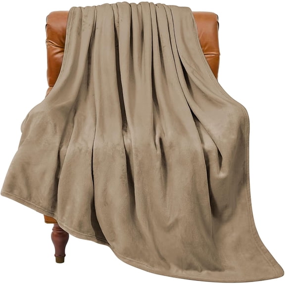 Fleece Blanket Camel Throw Blankets for Couch & Bed, Luxury Plush Cozy Fuzzy Blanket 50x60 inches, Super Soft Warm Lightweight Throw Blanket for Travel Camping