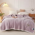 thumbnail image 1 of Fleece Blanket Cozival Double-Sided Fleece Winter Blanket - 150*200Cm Thickened Warm Plush with Sherpa Texture, Cozy Knee & Bed Sheet Solution for Cold Weather, Sherpa Winter Blanket, H, 1 of 7