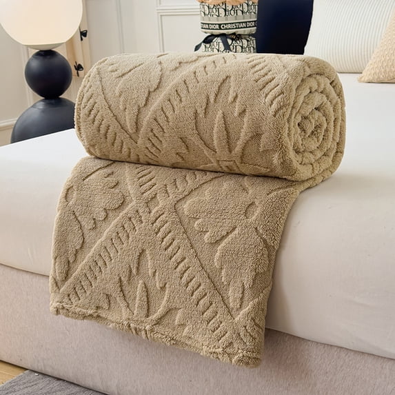 Fleece Blanket, Cozy Soft Throw, Lightweight and Durable Fabric, for Sofa Bed Couch Use, Adults and Families