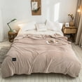 thumbnail image 1 of Fleece Blanket Ice Blanket for All Season Lightweight Summer Cooler Quilt for Hot Sleepers and Night Sweats Cooler Comforter Double Cold Effect Blanket Cooler Fiber Soft Blanke, 1 of 5