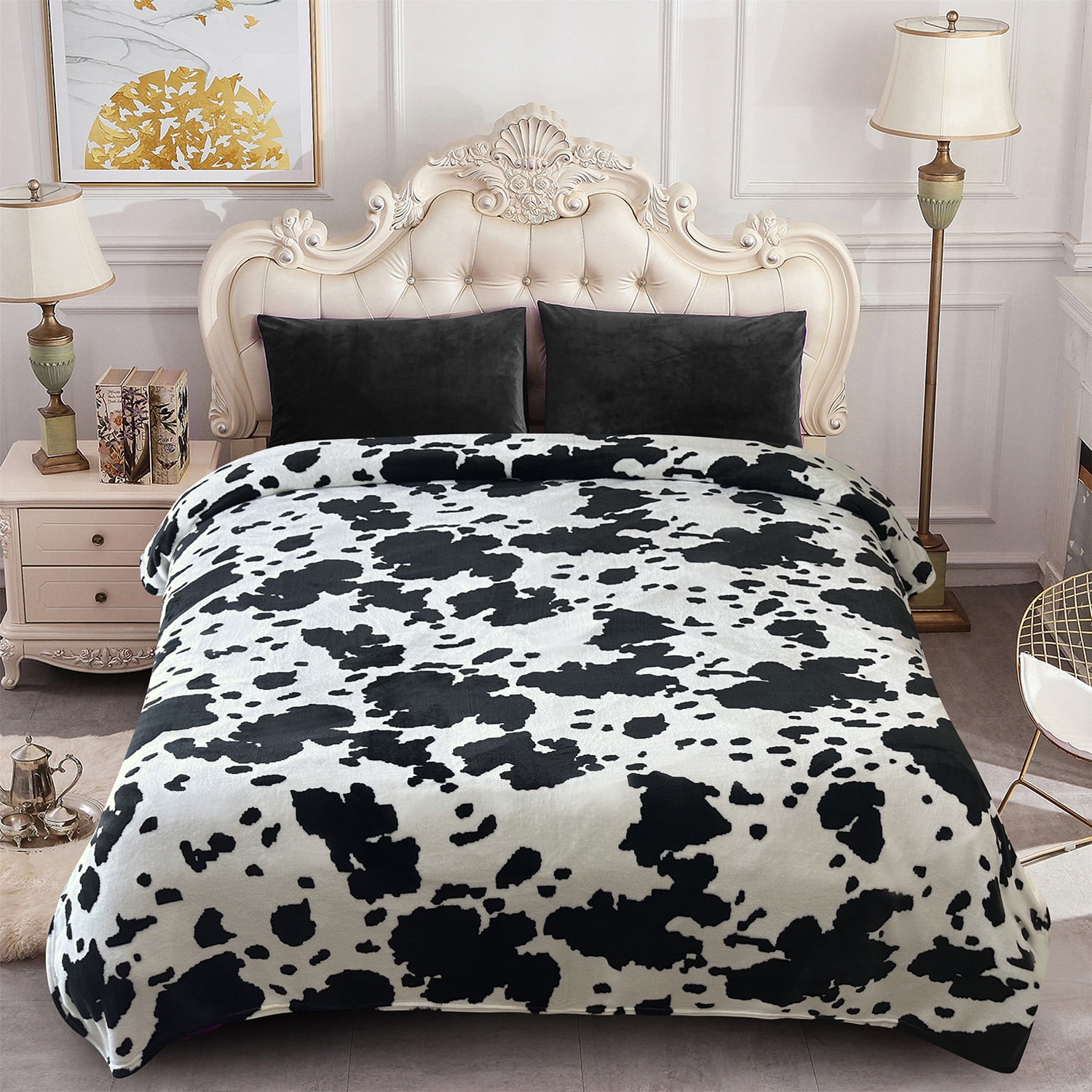 JML Fleece Blanket King Size for Bed - Soft Lightweight Plush Cozy Warm Blanket, Soft Microfiber Flannel Blanket For Adult, 79x89 inches